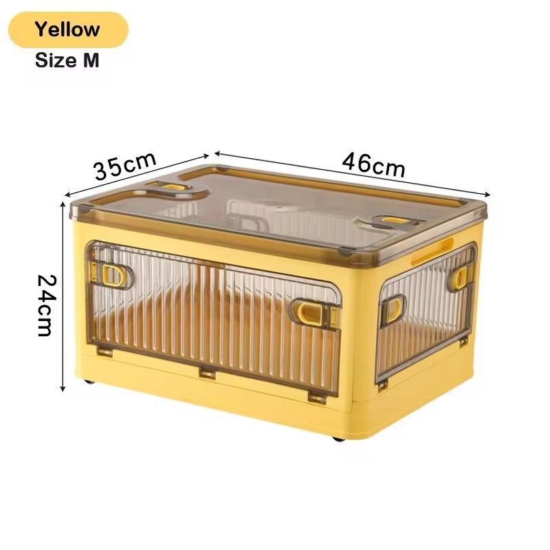 BGRORIO Foldable Rolling Closet Storage Box With Wheels 19