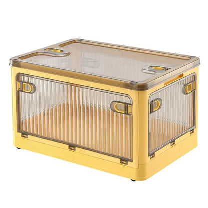 BGRORIO Foldable Rolling Closet Storage Box With Wheels 5
