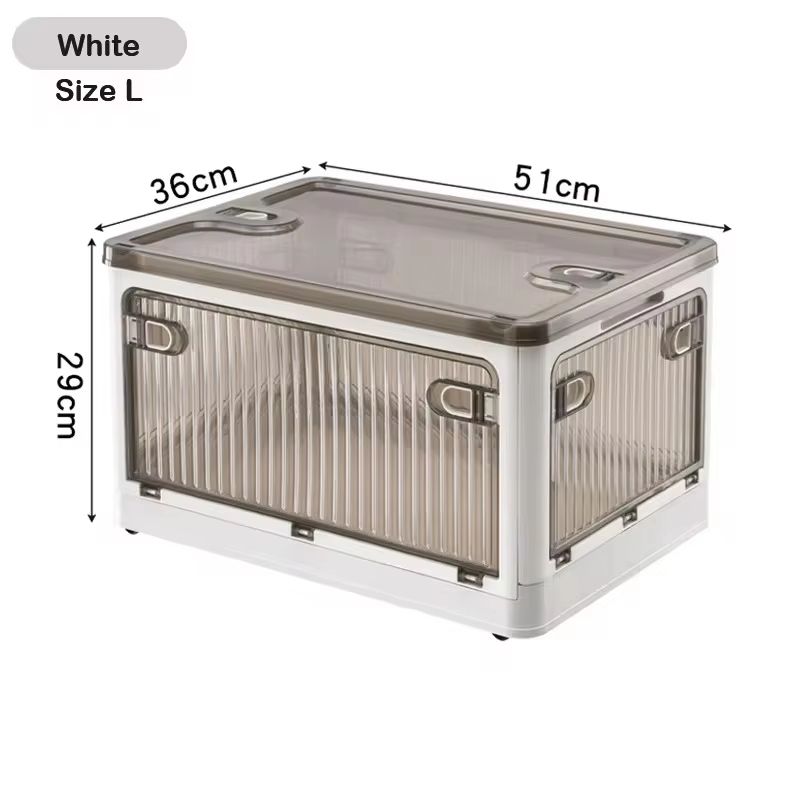 BGRORIO Foldable Rolling Closet Storage Box With Wheels 8