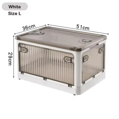 BGRORIO Foldable Rolling Closet Storage Box With Wheels 8