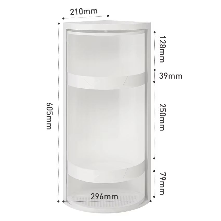 Rotating Corner Spice Rack And Condiment Organizer Shelf 5