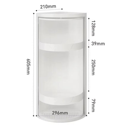 Rotating Corner Spice Rack And Condiment Organizer Shelf 5