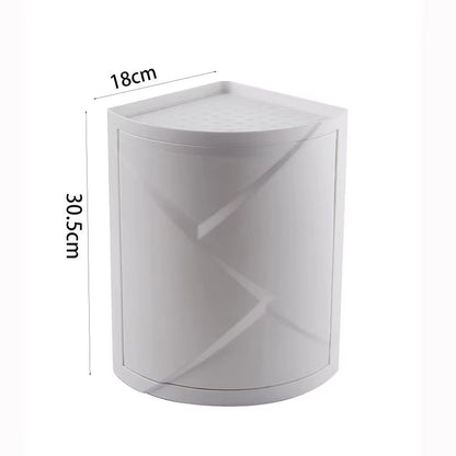 Rotating Corner Spice Rack And Condiment Organizer Shelf 9