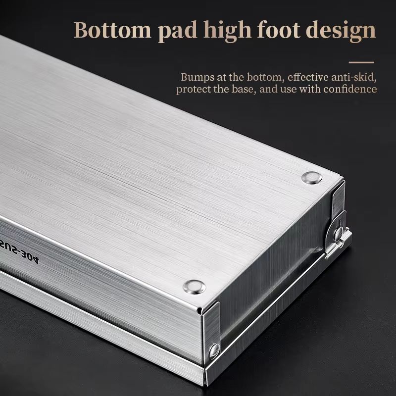 Stainless Steel Travel Cutlery Storage Box With Lid 2