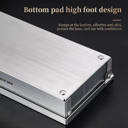 Stainless Steel Travel Cutlery Storage Box With Lid 2