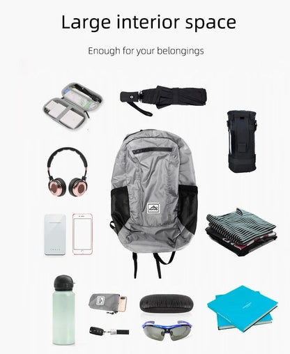 18L Ultralight Folding Mountaineering Backpack 10