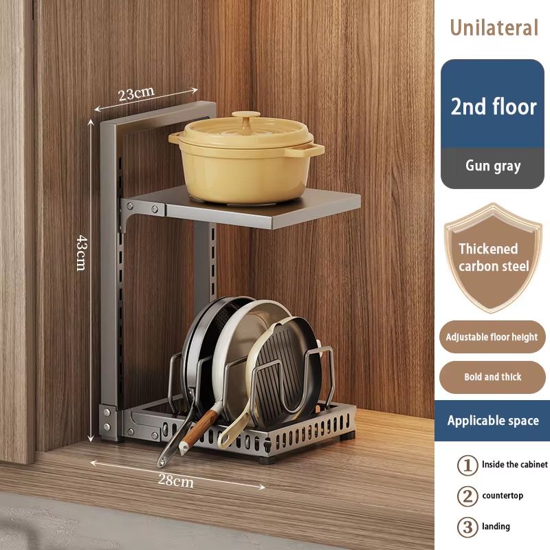 Multilayer Kitchen Storage Rack For Countertops And Cabinets 11