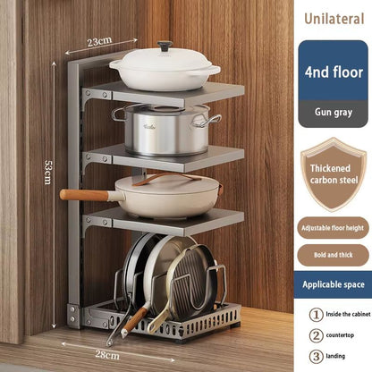 Multilayer Kitchen Storage Rack For Countertops And Cabinets 13