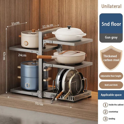 Multilayer Kitchen Storage Rack For Countertops And Cabinets 14