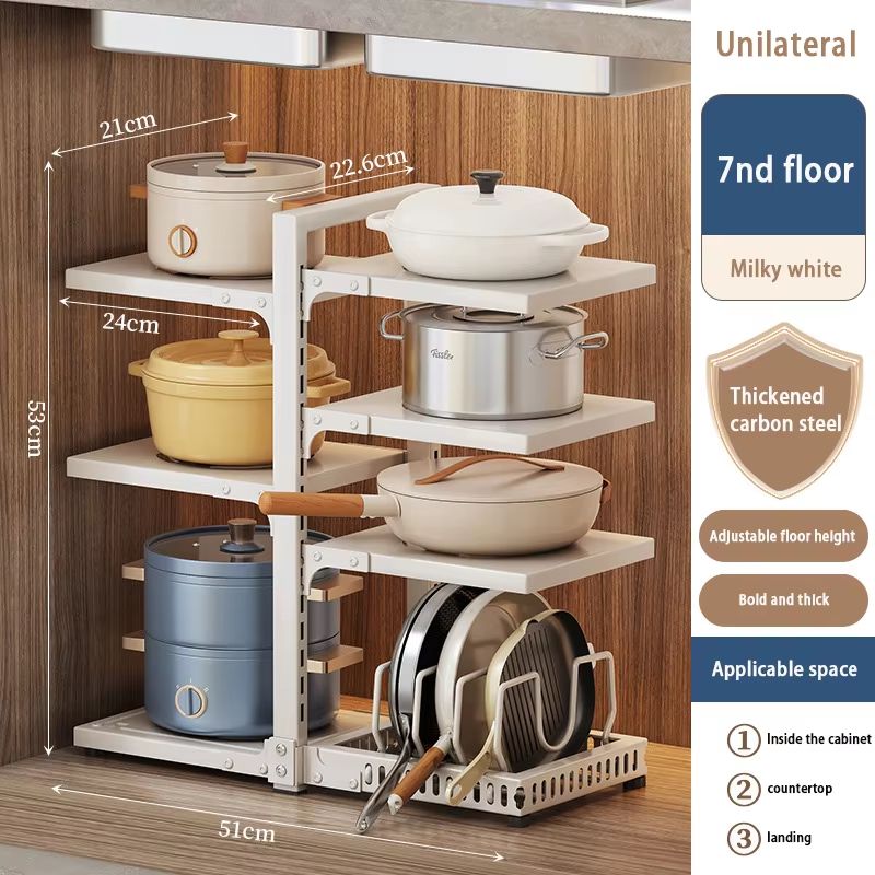 Multilayer Kitchen Storage Rack For Countertops And Cabinets 20
