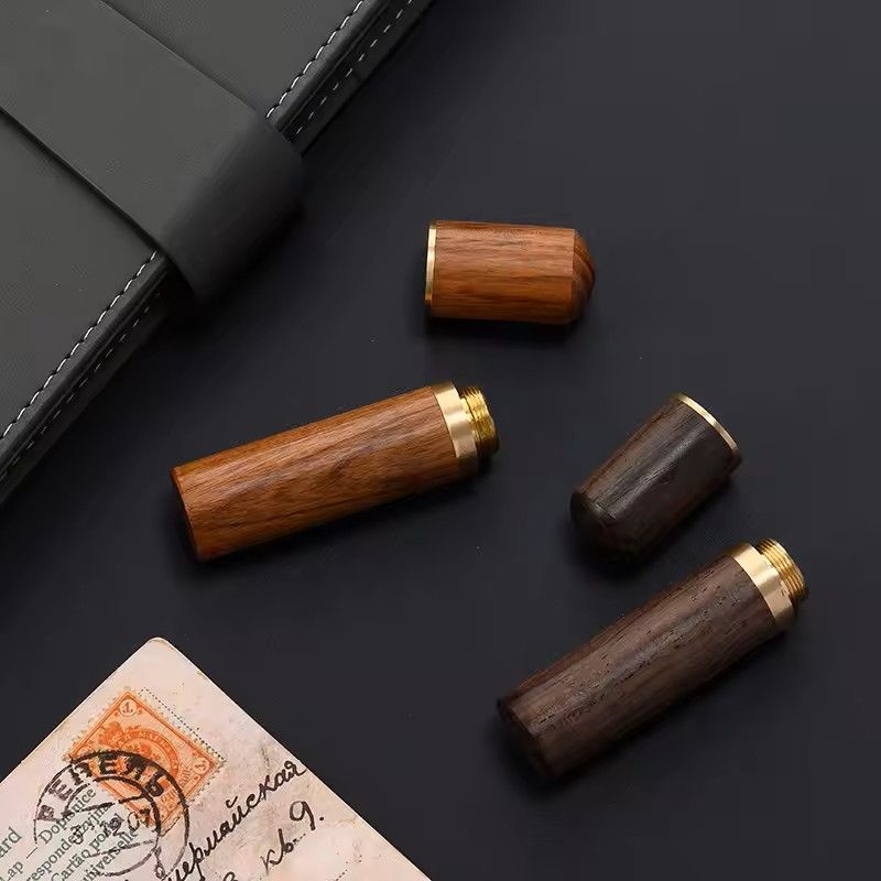 Handmade Wooden Toothpick Holder Capsule Box 2