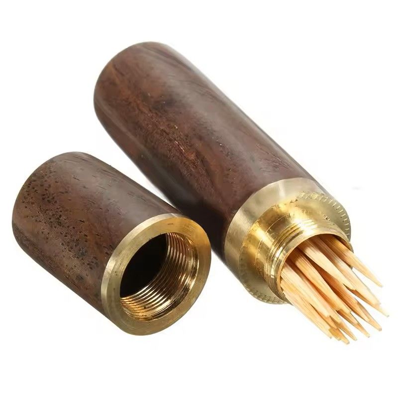 Handmade Wooden Toothpick Holder Capsule Box 4