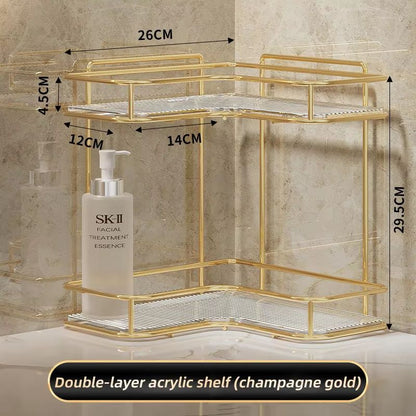 CornerSpace Acrylic Bathroom Shelf Organizer 7