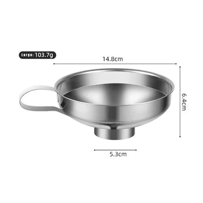 Premium WideMouth Stainless Steel Kitchen Funnel  HeavyDuty Canning  JamMaking Tool 7