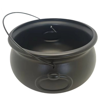 Large Black Cauldron Kettle Candy Bowl For Halloween 2