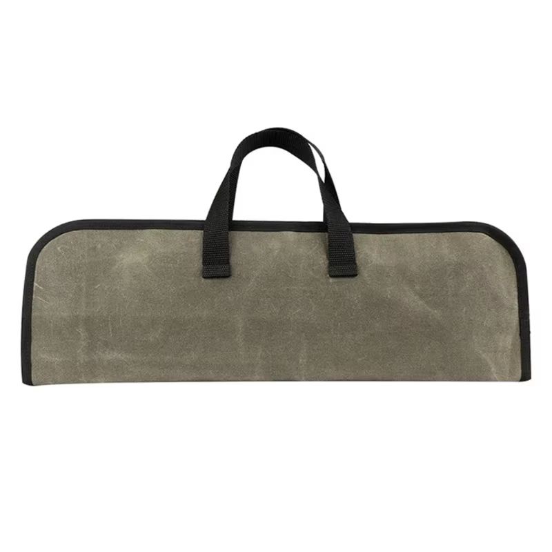 Heavy Duty Waxed Canvas Chef Knife Roll Bag 2