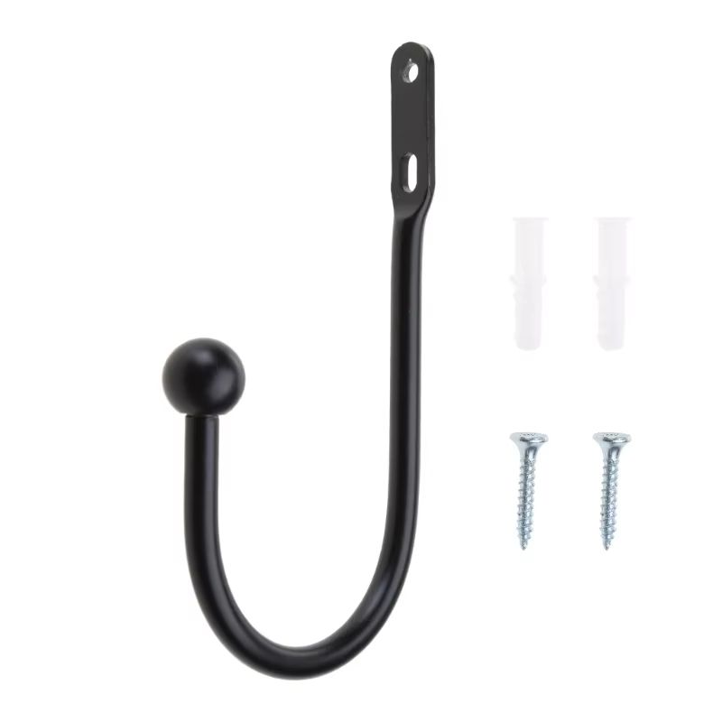 WallMounted Curtain Holdbacks Hook Set For Drapes  Sheers 1