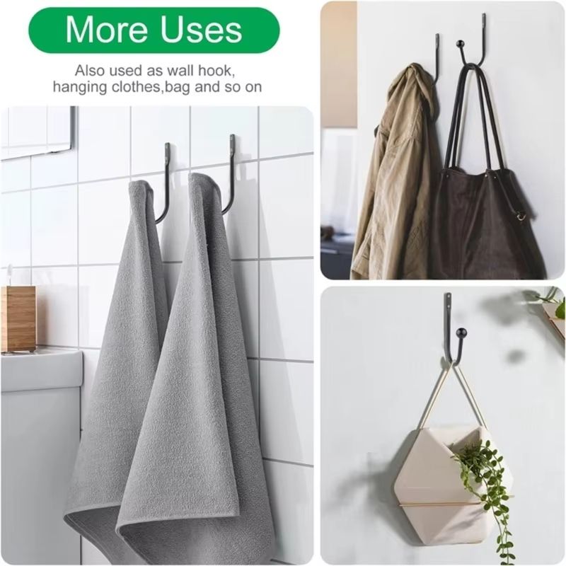 WallMounted Curtain Holdbacks Hook Set For Drapes  Sheers 2