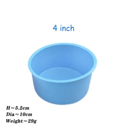 Round Silicone Cake Mold Baking Pan 6