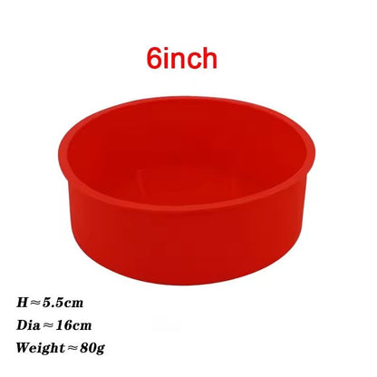 Round Silicone Cake Mold Baking Pan 7