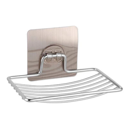 Punch-Free Soap Box, Stainless Steel Single Layer Soap Rack, Bathroom Wall Hanging