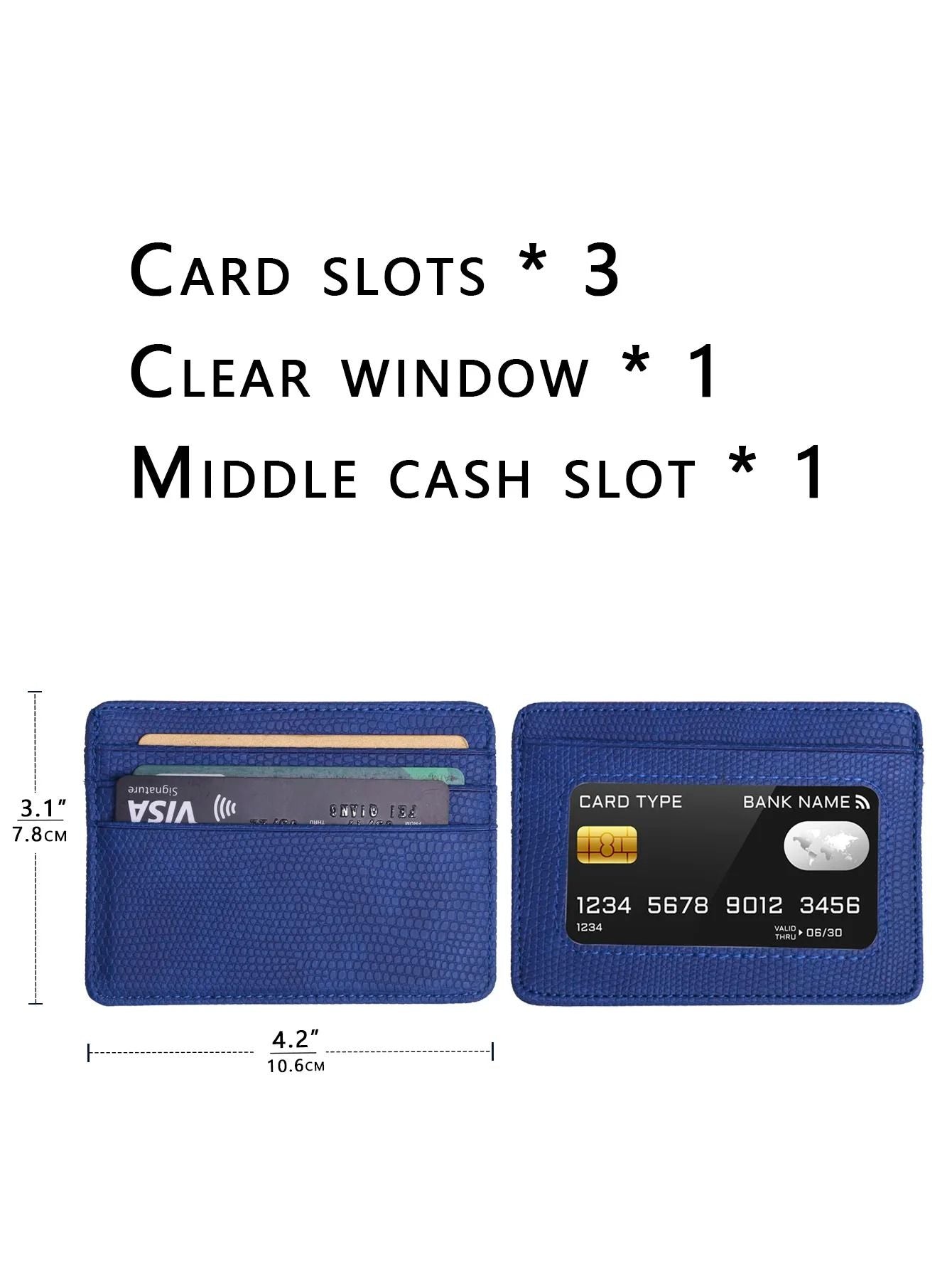 Minimalist Slim Credit Card Holder With ID Window 1