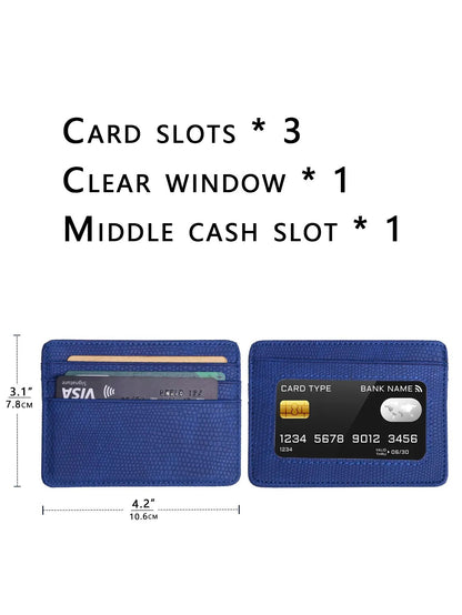 Minimalist Slim Credit Card Holder With ID Window 1