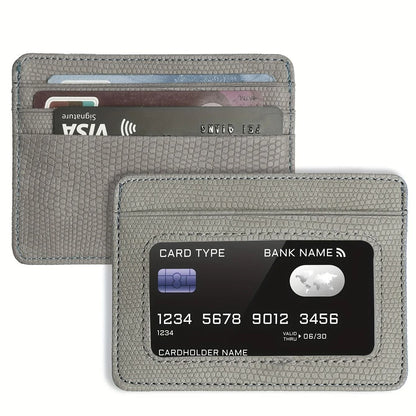Minimalist Slim Credit Card Holder With ID Window 12