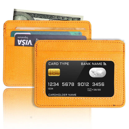 Minimalist Slim Credit Card Holder With ID Window 17