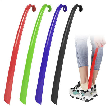 Portable Extra Long Shoe Horns, Black Plastic Shoe Spoon, Flexible Shoe Lifter for Shoes Accessories