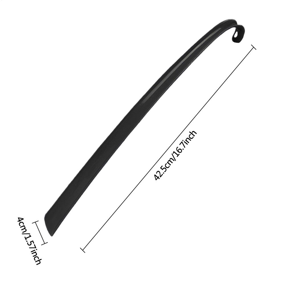 Portable Extra Long Shoe Horns Black Plastic Shoe Spoon Flexible Shoe Lifter For Shoes Accessories 7