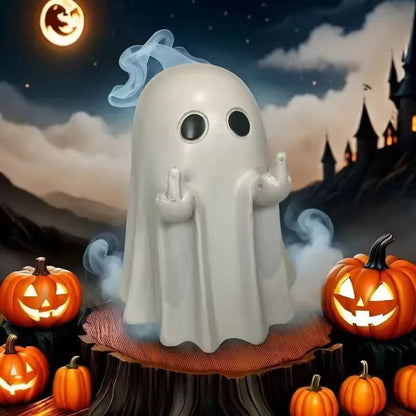 Mini Resin Ghost Middle Finger Statue  Unique Funny Home Ornament  Party Decor 1