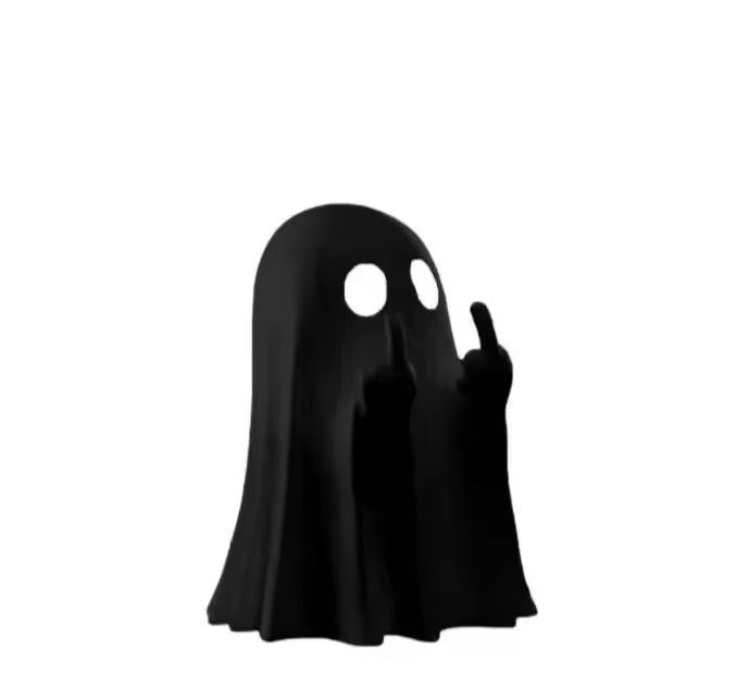 Mini Resin Ghost Middle Finger Statue  Unique Funny Home Ornament  Party Decor 7