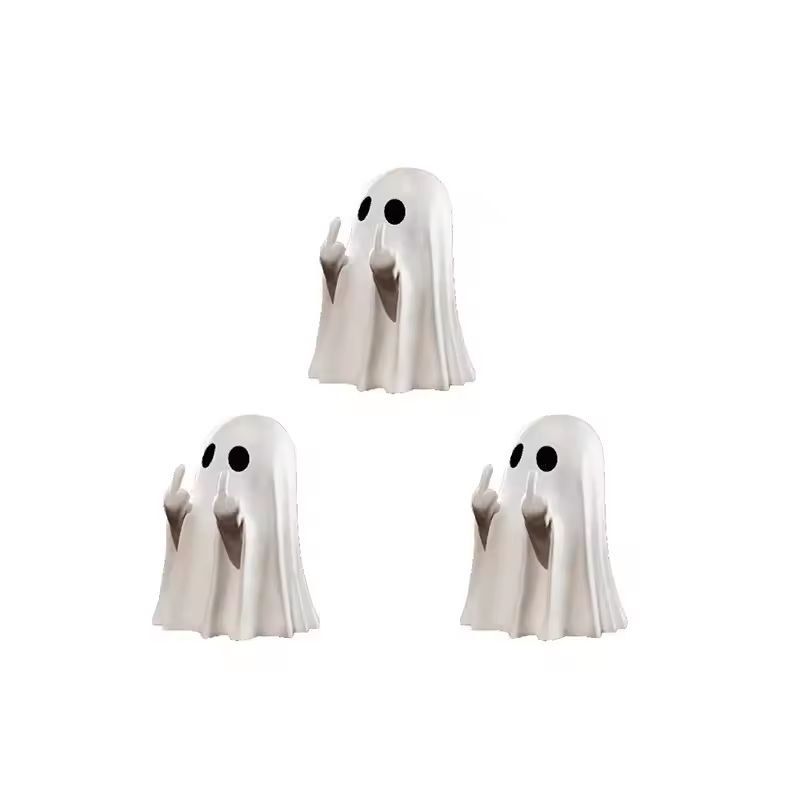 Mini Resin Ghost Middle Finger Statue  Unique Funny Home Ornament  Party Decor 9