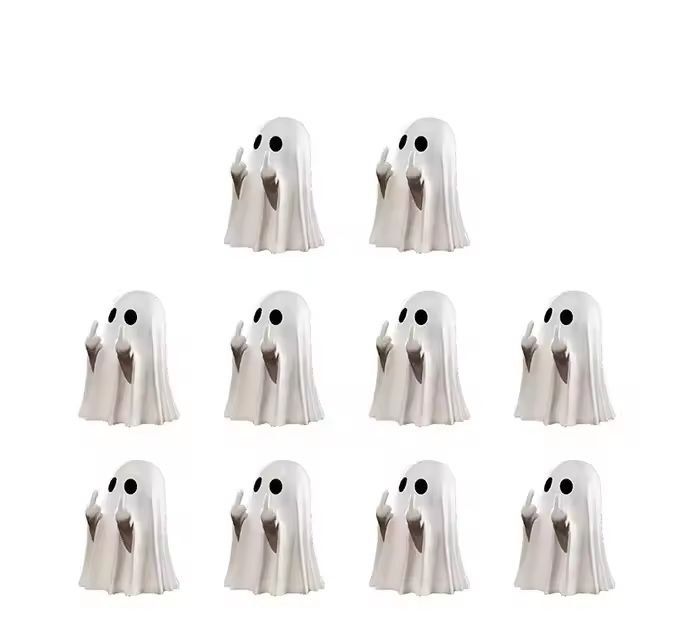 Mini Resin Ghost Middle Finger Statue  Unique Funny Home Ornament  Party Decor 11