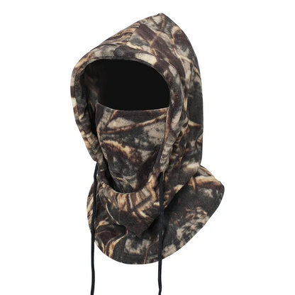 Windproof Hooded Cap for Men Women, Thermal Face Mask, Warm Fleece Neck Warmer