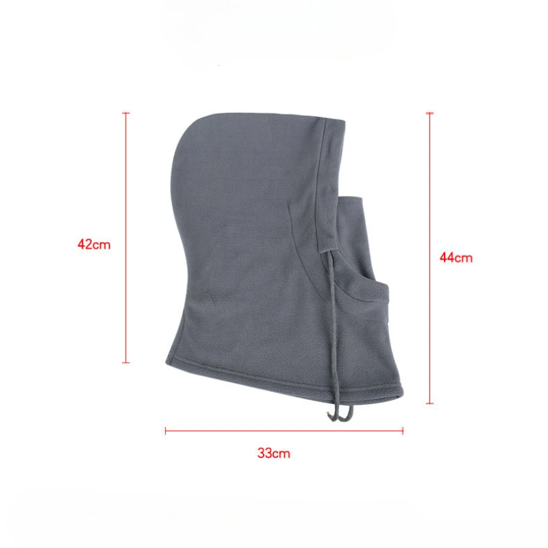 Windproof Hooded Cap For Men Women Thermal Face Mask Warm Fleece Neck Warmer 3