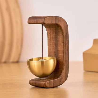 Magnetic Oak And Copper Indoor Doorbell Wind Chime 7