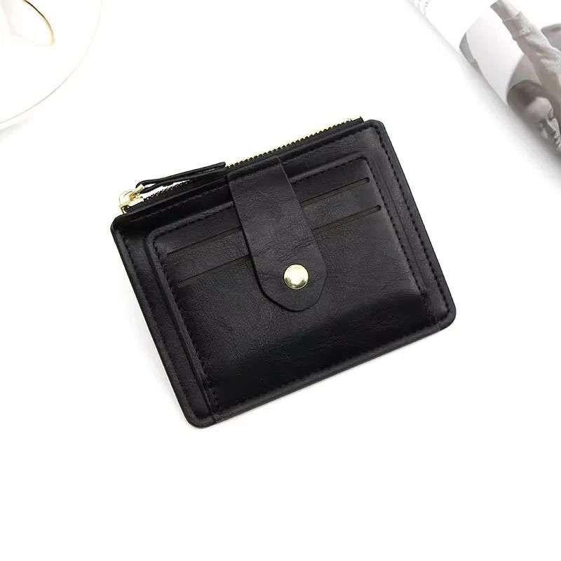 Mens Slim PU Leather Wallet With Coin Pocket 3