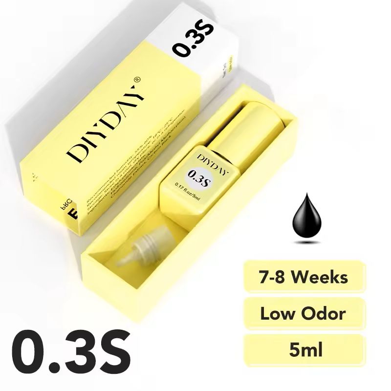 DIYDAY FastDry Lash Extension Adhesive  LowOdor 03S3S Eyelash Extension Glue 5 Ml 5
