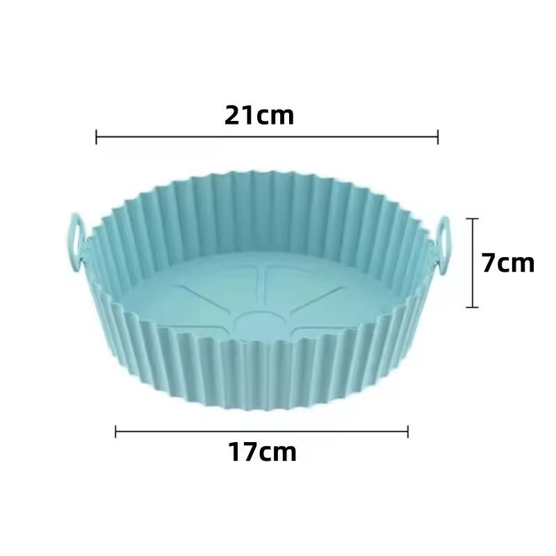 Premium Reusable Silicone Air Fryer  Oven Liner Set 9