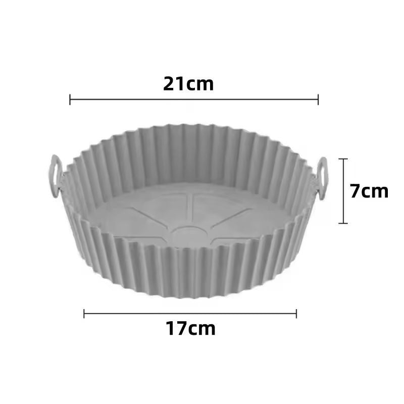Premium Reusable Silicone Air Fryer  Oven Liner Set 10