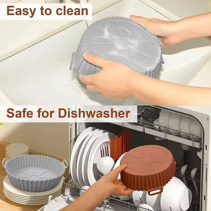 Premium Reusable Silicone Air Fryer  Oven Liner Set 1