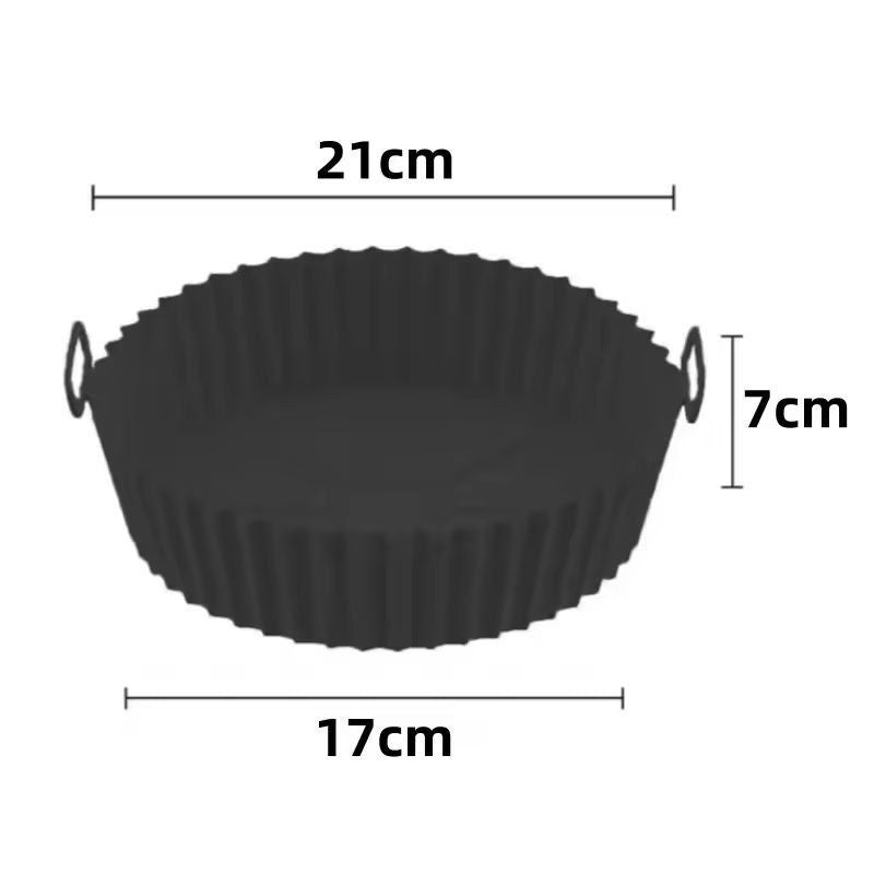 Premium Reusable Silicone Air Fryer  Oven Liner Set 5