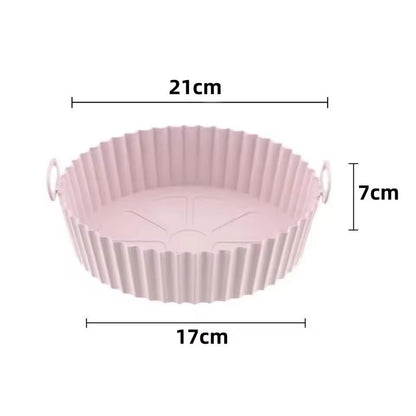 Premium Reusable Silicone Air Fryer  Oven Liner Set 6