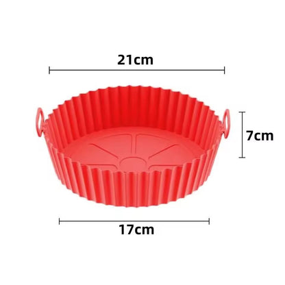 Premium Reusable Silicone Air Fryer  Oven Liner Set 7