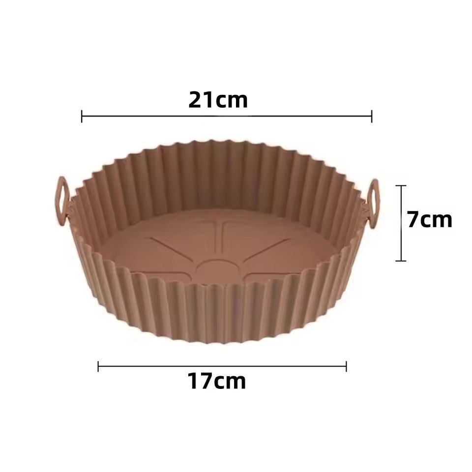 Premium Reusable Silicone Air Fryer  Oven Liner Set 8