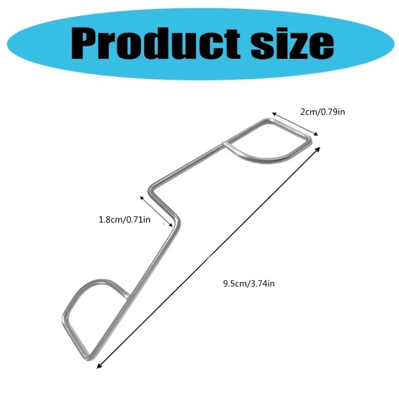 25Pack Stainless Steel Garden Fence Panel Clips And AntiVibration Wedges 5