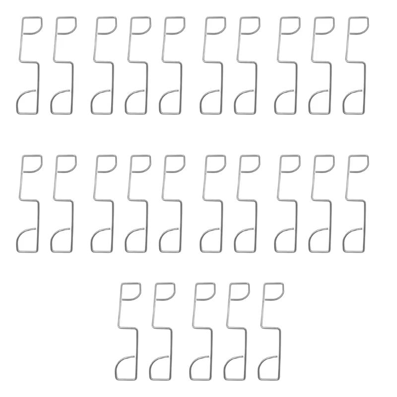 25Pack Stainless Steel Garden Fence Panel Clips And AntiVibration Wedges 6