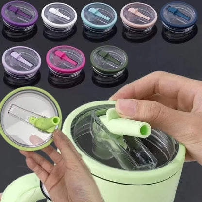 Clear Spill-Proof 40 oz Tumbler Lid - Replacement Cover for Travel Cups